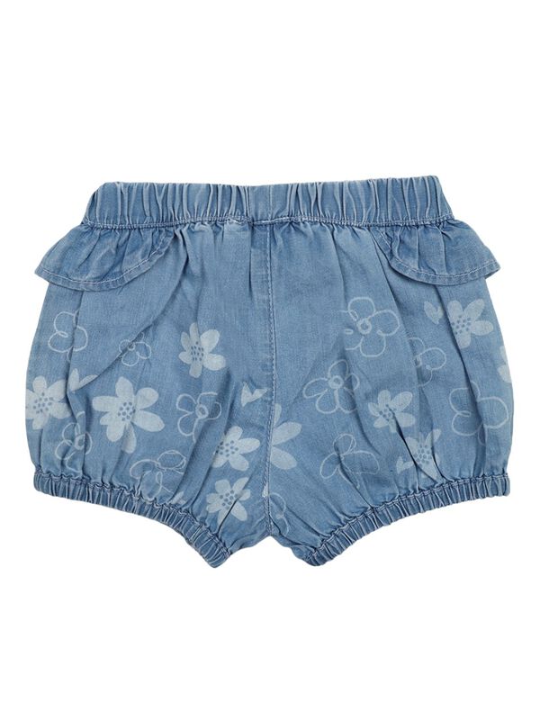 Girls Medium Light Blue Short Woven Trouser image number 1
